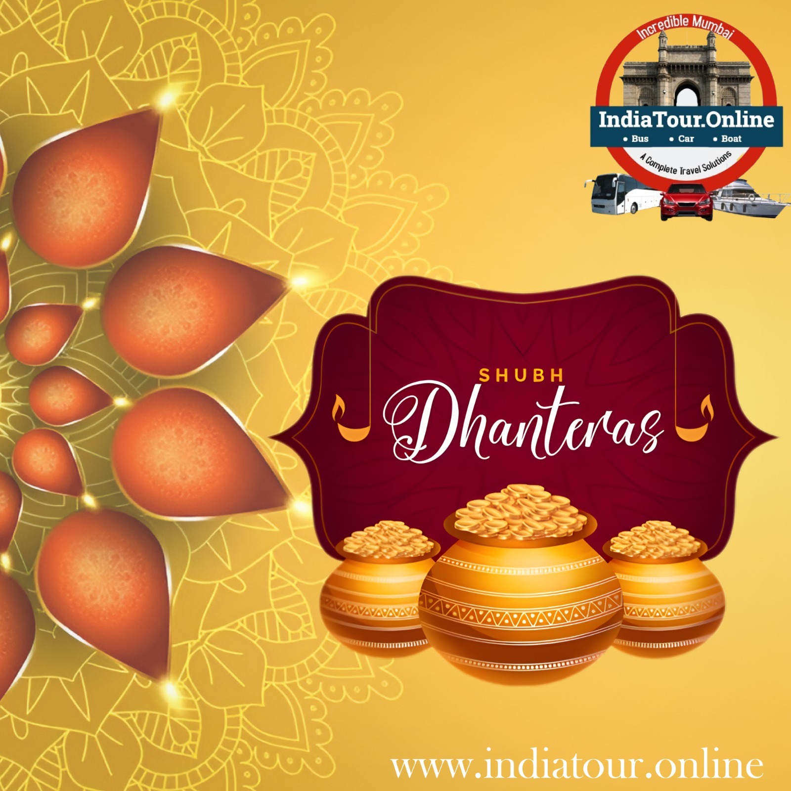 Happy Shubh Dhanteras from India Tour Online